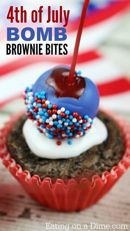 Fourth Of July Brownies
 4th of July Brownies Easy Bomb Brownie Bites Eating on