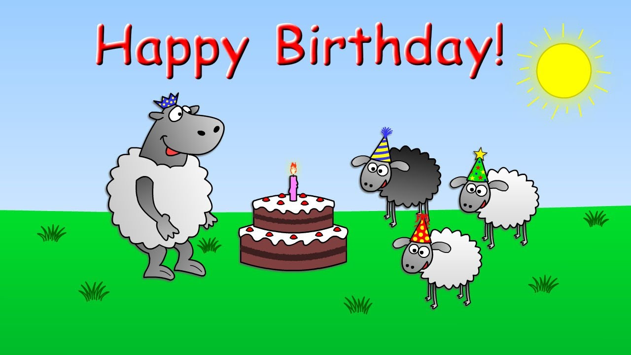 Free Animated Funny Birthday Cards
 Happy Birthday funny animated sheep cartoon Happy