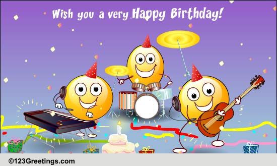 Free Animated Funny Birthday Cards
 The Happy Song Free Songs eCards Greeting Cards