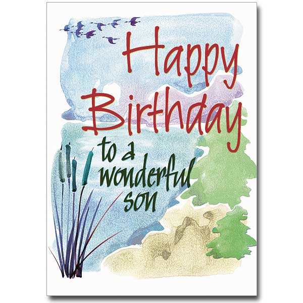 Free Birthday Cards For Son
 Happy Birthday to a Wonderful Son Birthday Card