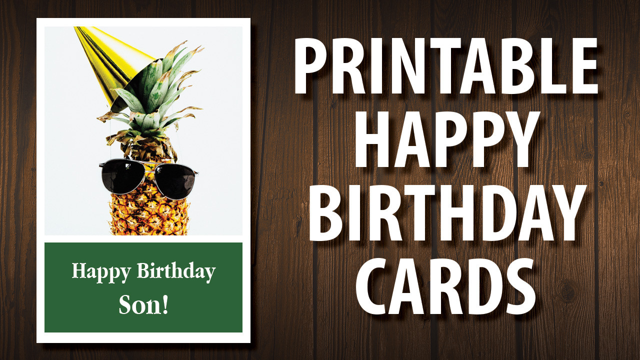 Free Birthday Cards For Son
 For Your Son