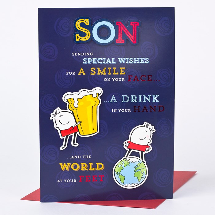 Free Birthday Cards For Son
 Birthday Card World At Your Feet Son