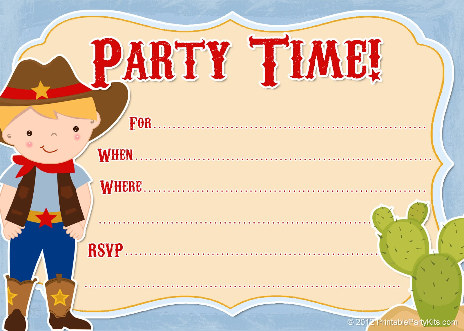 Free Birthday Invitation Template
 FREE Farm Birthday Invitations – FREE Printable Birthday