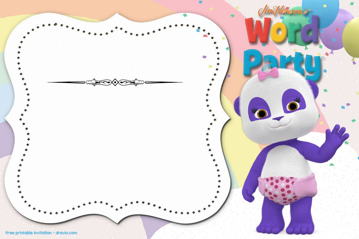 Free Birthday Invitation Templates For Word
 FREE Printable Word Party Invitation Templates