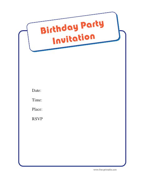 The 25 Best Ideas for Free Birthday Invitation Templates for Word ...