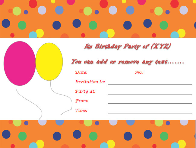 The 25 Best Ideas for Free Birthday Invitation Templates for Word ...