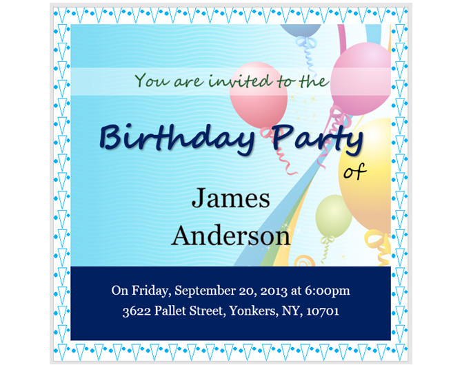 Free Birthday Invitation Templates For Word
 13 Free Templates for Creating Event Invitations in