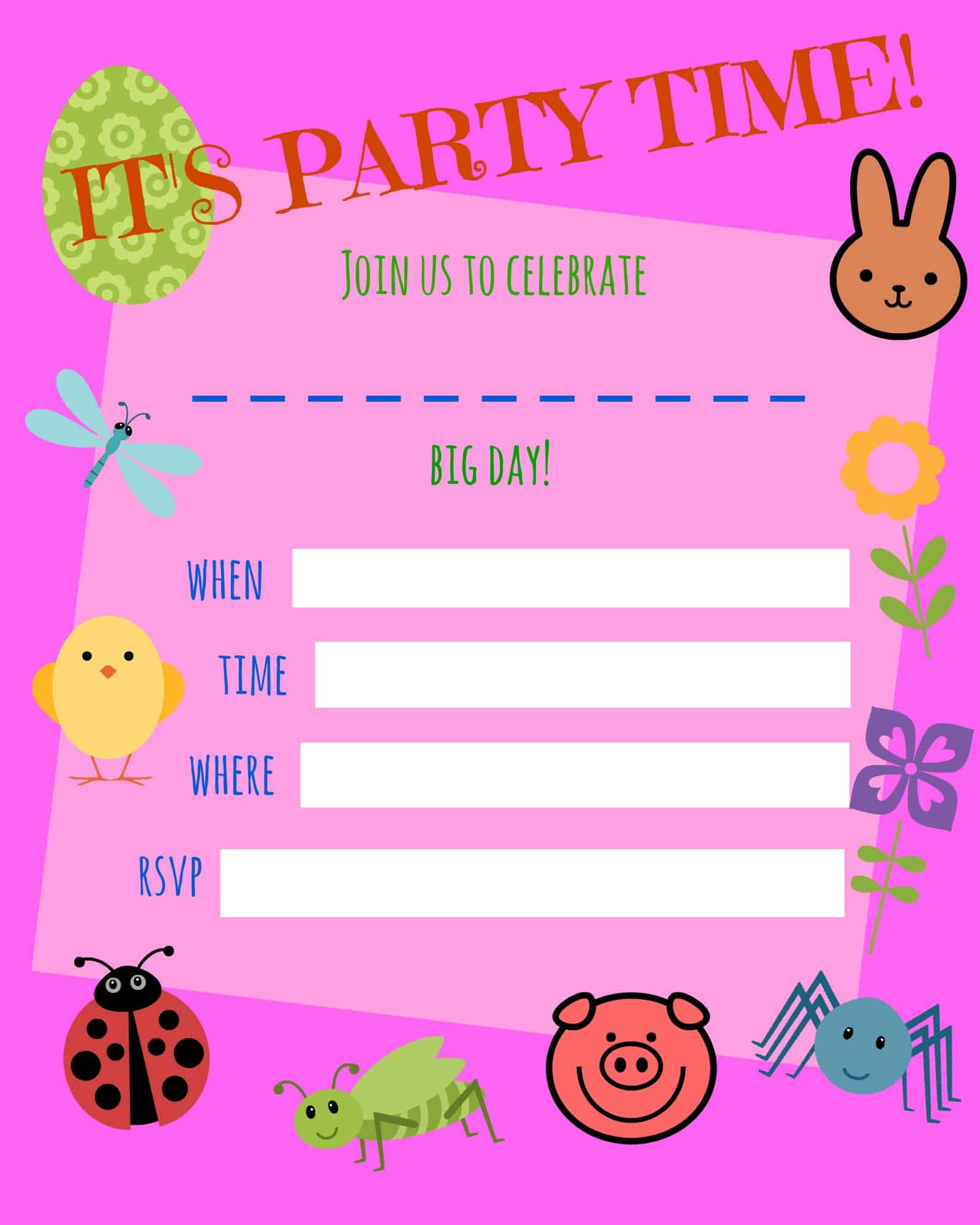 Free Birthday Invitations Printable
 Free Birthday Invitations For Girls And How To Create