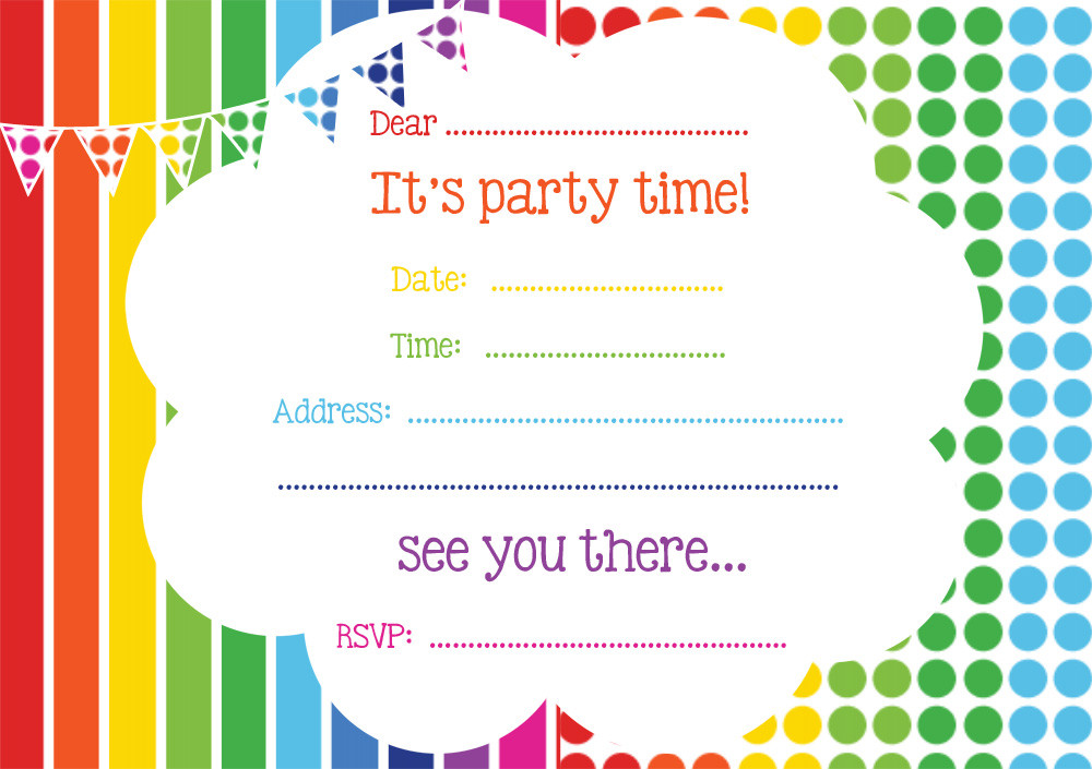 Free Birthday Invitations Printable
 Free Printable Birthday Invitations line – FREE