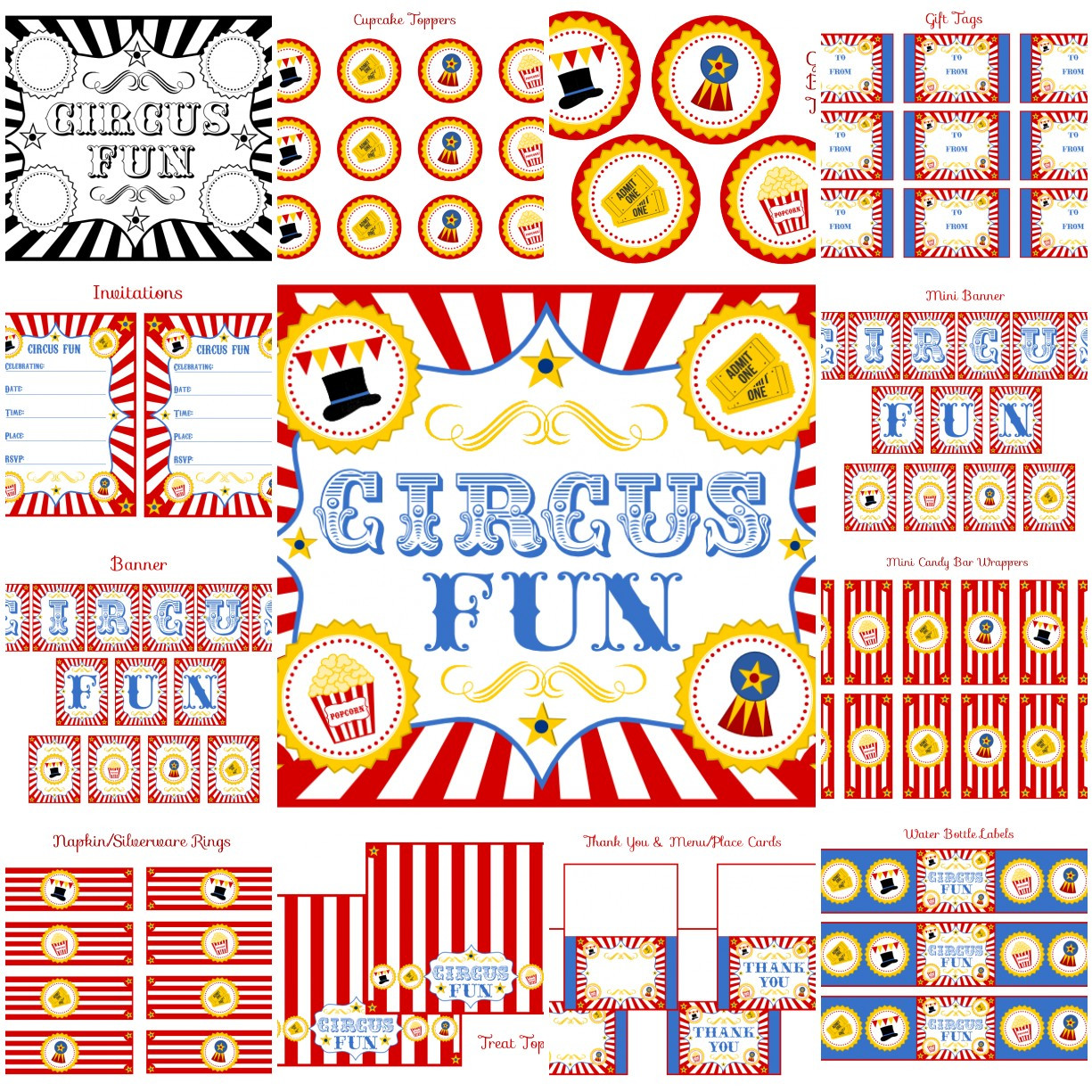 Free Birthday Party Printables Decorations
 Download These FREE Circus Printables for a Fun Party
