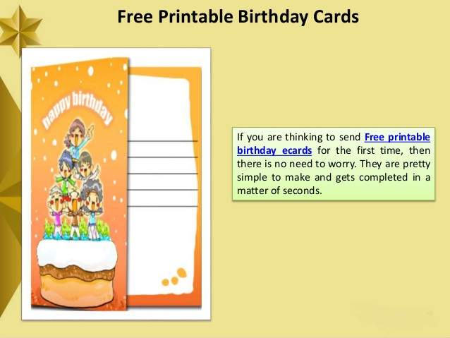 Free Electronic Birthday Cards
 Free Printable Birthday Ecards An Electronic Way to Say