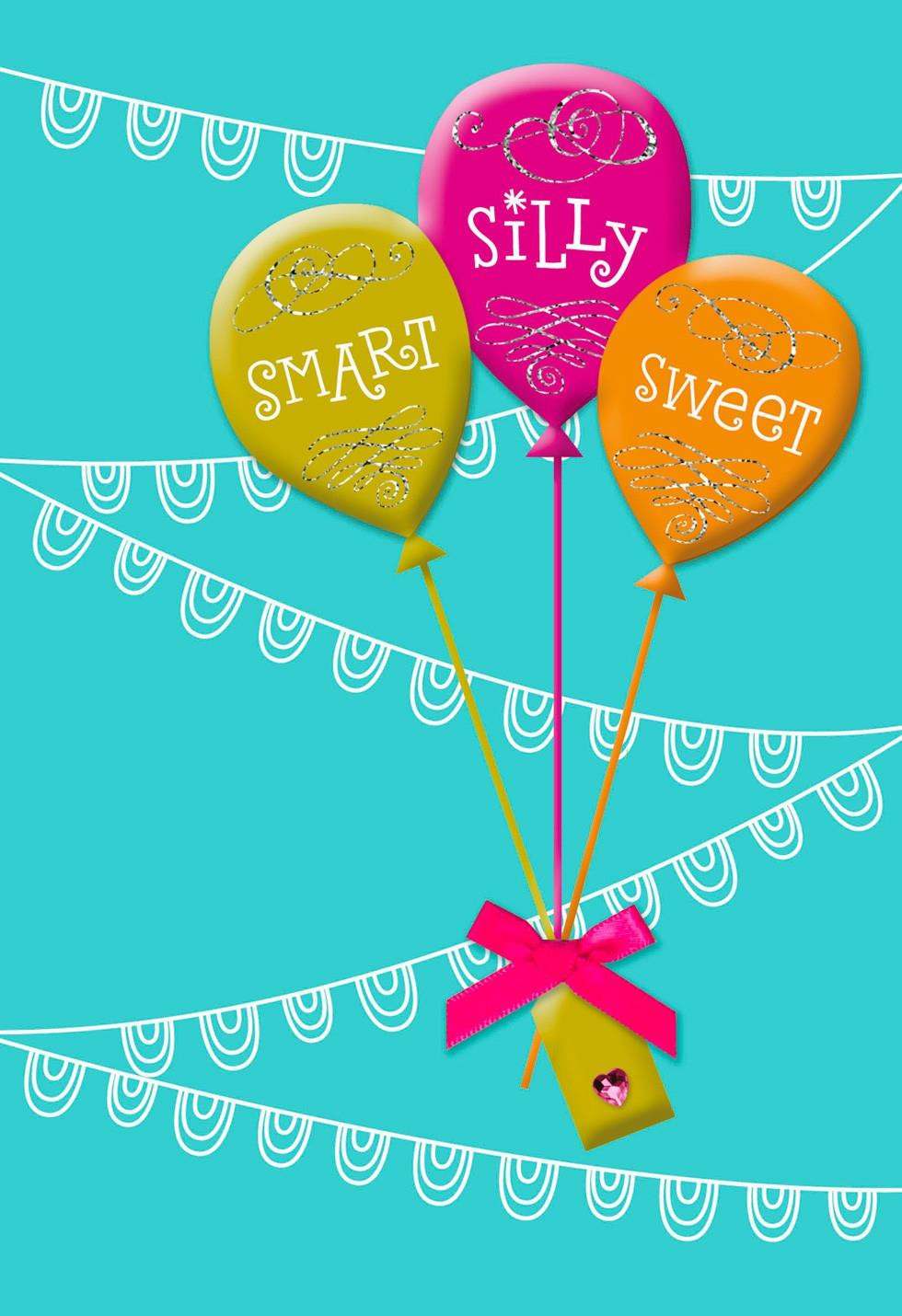Free Electronic Birthday Cards
 Balloons Birthday Card for Goddaughter Greeting Cards