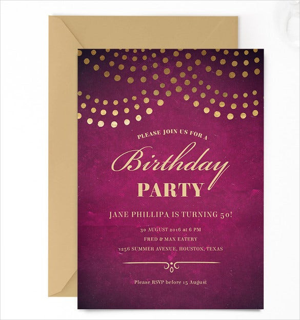 Free Email Birthday Invitations
 23 Birthday Invitation Email Templates PSD EPS AI