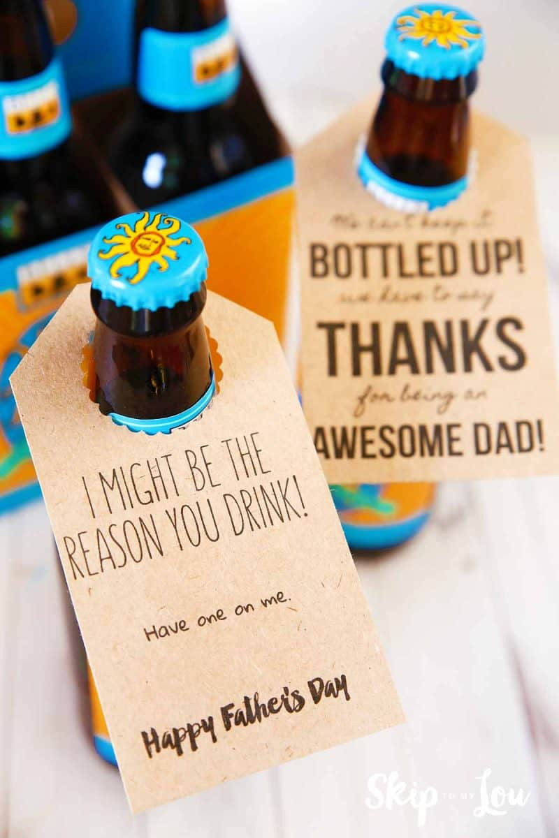 Free Fathers Day Gift Ideas
 Father s Day Printable Bottle Tags