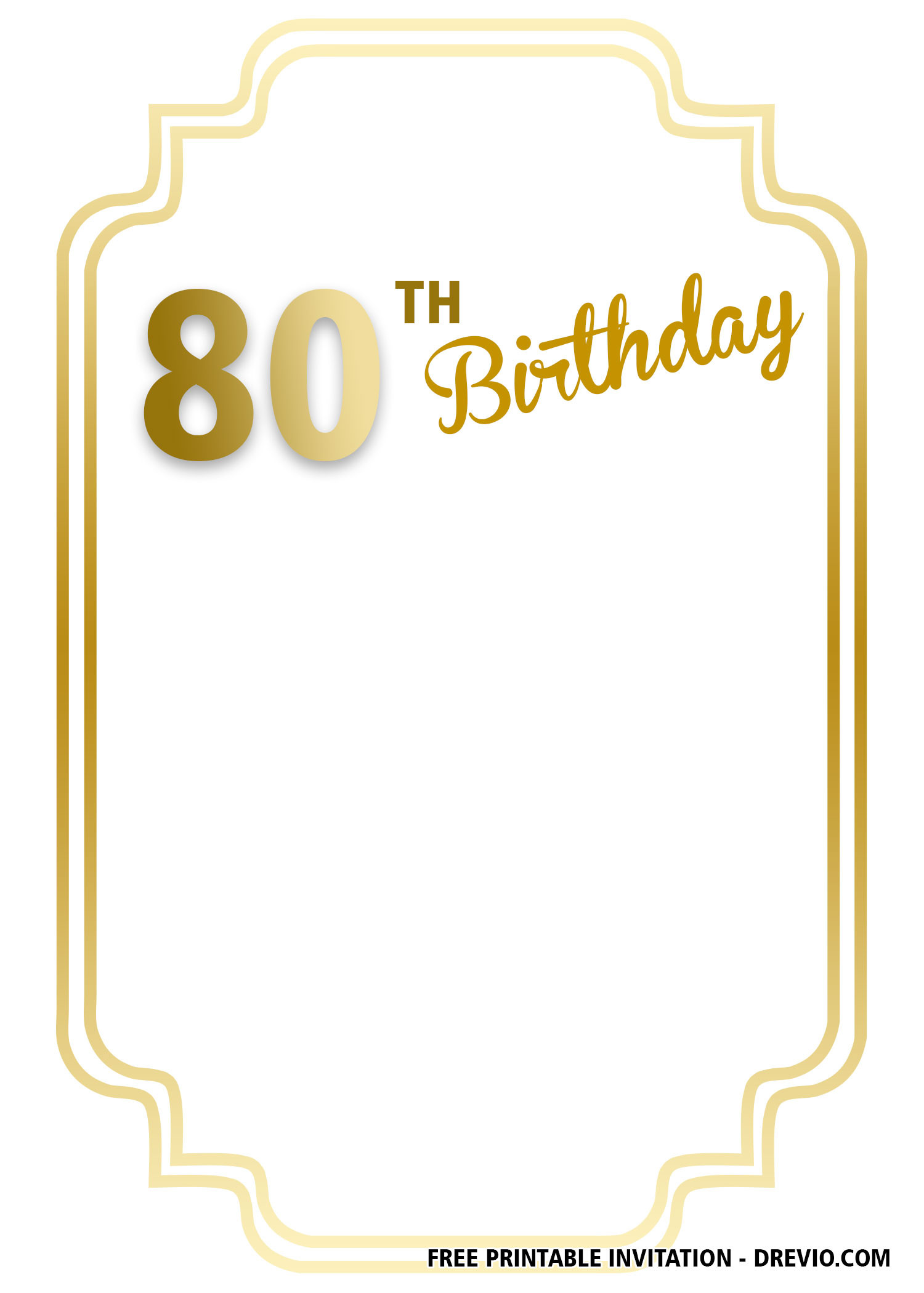 Free Printable 90th Birthday Invitations
 FREE Printable 90th Birthday Invitation Templates