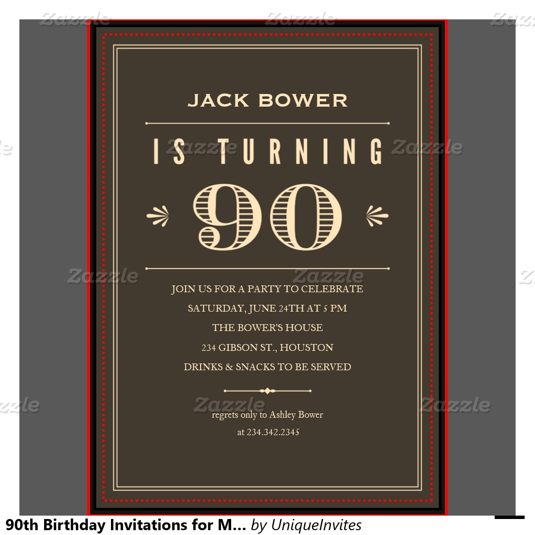 Free Printable 90th Birthday Invitations
 Free Printable 90th Birthday Invitations