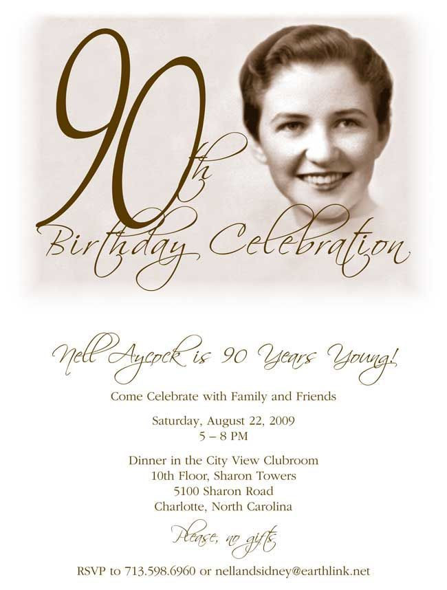 Free Printable 90th Birthday Invitations
 Get FREE Template Free Printable 90th Birthday Invitations