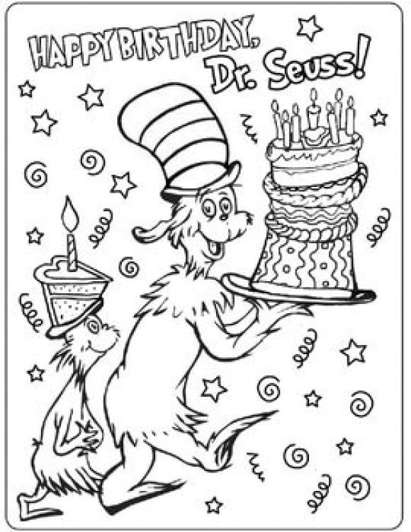 Free Printable Dr Seuss Coloring Pages
 Dr Seuss Coloring Page Free