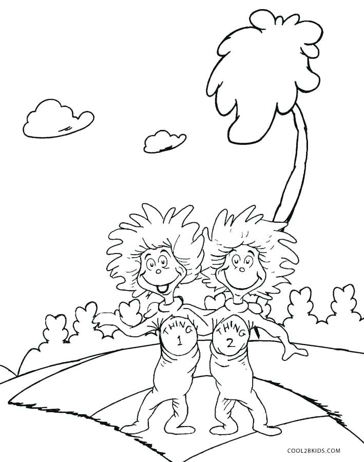 Free Printable Dr Seuss Coloring Pages
 Thing 1 And Thing 2 Drawing at GetDrawings
