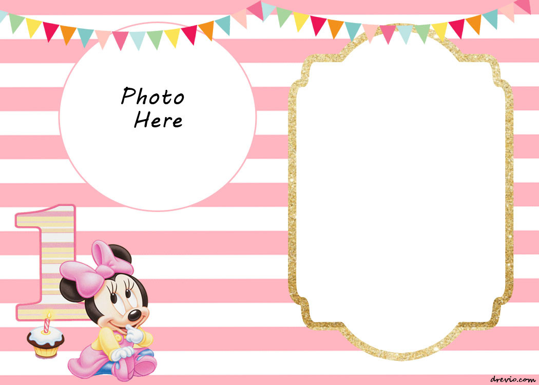 Free Printable Minnie Mouse 1st Birthday Invitations
 Free Printable Minnie Mouse Birthday Invitations – FREE