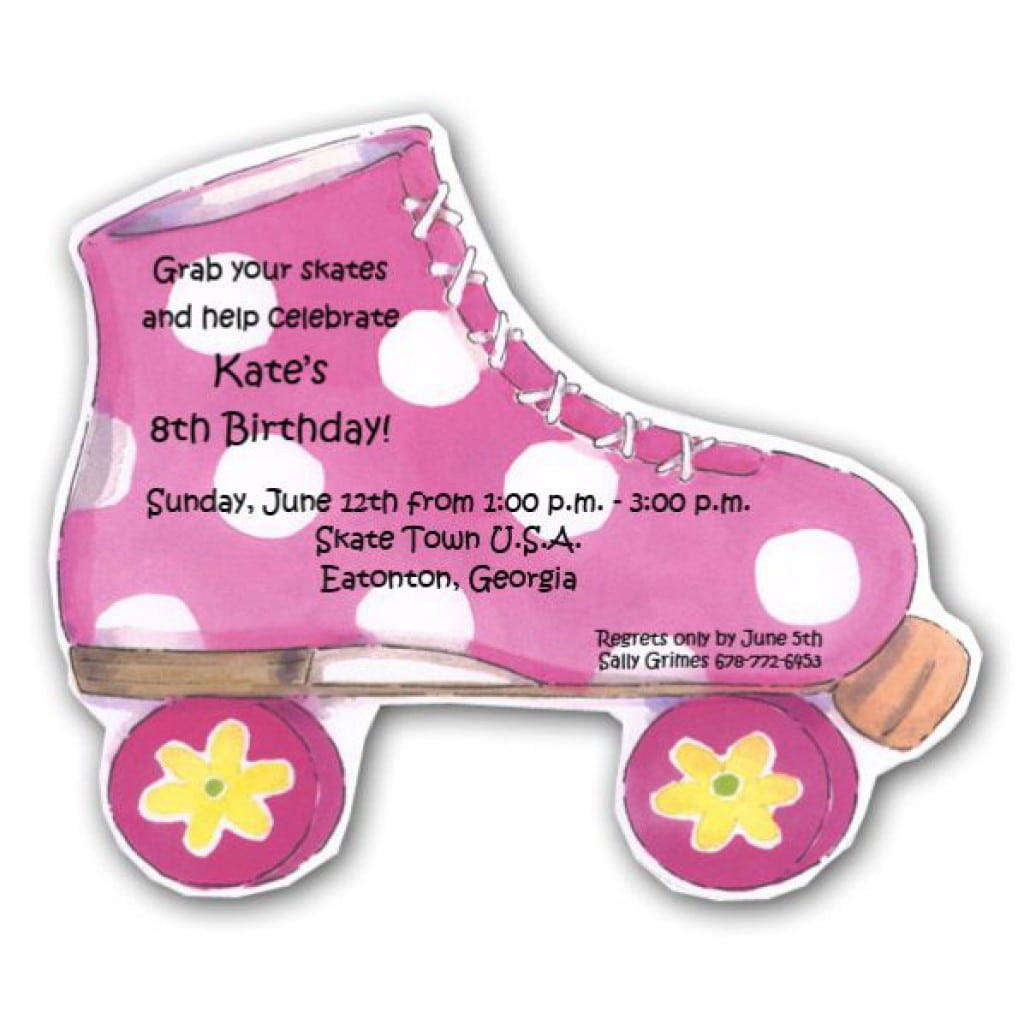 Free Printable Roller Skating Birthday Party Invitations
 Free Skating Party Invitation Template