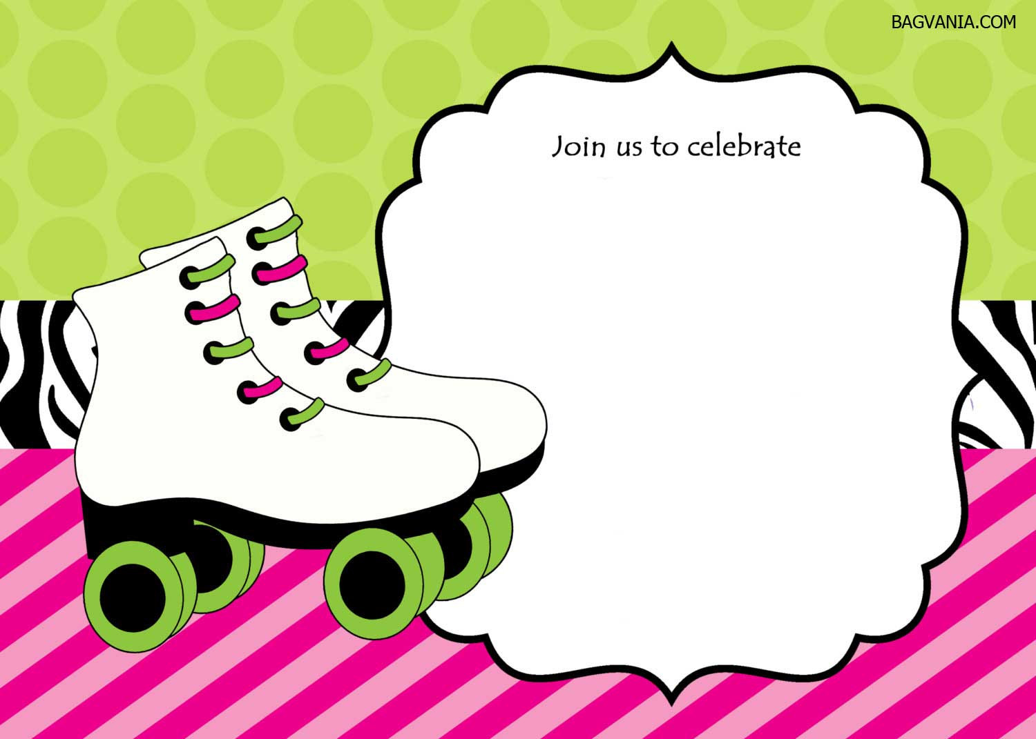 Free Printable Roller Skating Birthday Party Invitations
 FREE Printable ice skating birthday invitations template