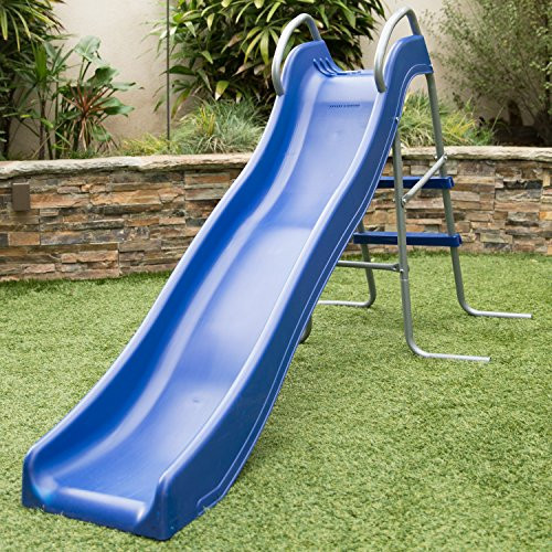 Free Standing Slides For Backyard
 Outward Play Slippery Backyard Wave Slide with Two Step