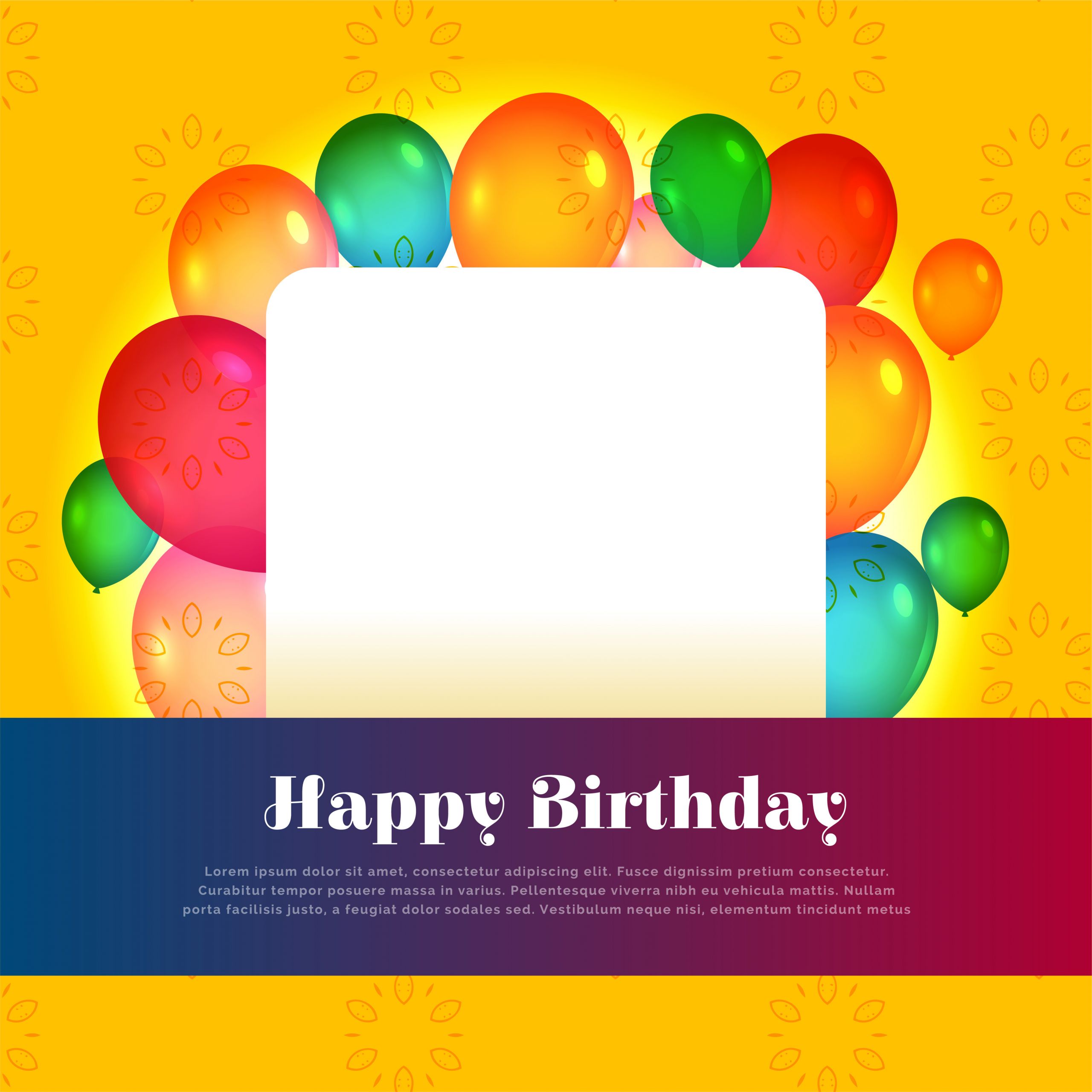 Free Text Birthday Cards
 happy birthday card design with text space Download Free