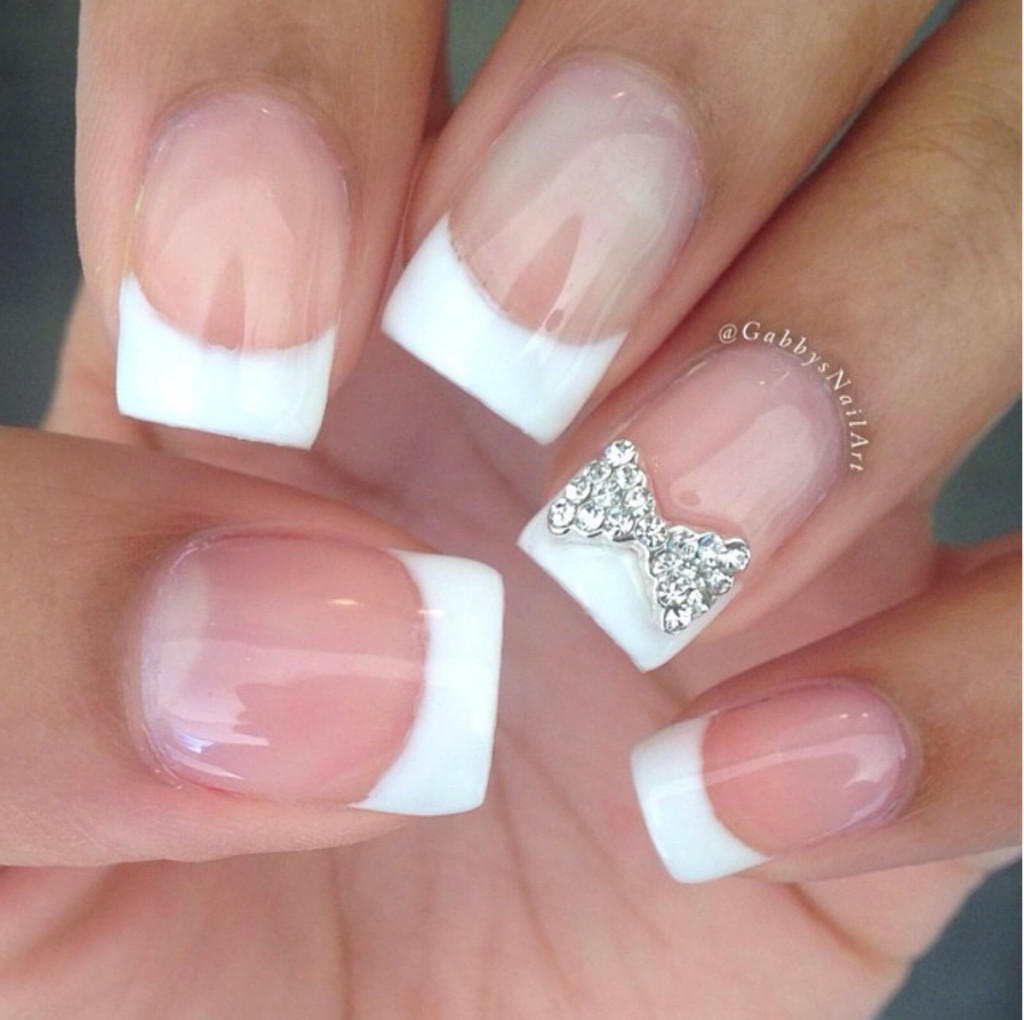 French Wedding Nails
 15 Wedding Nail Designs For the Bride To Be