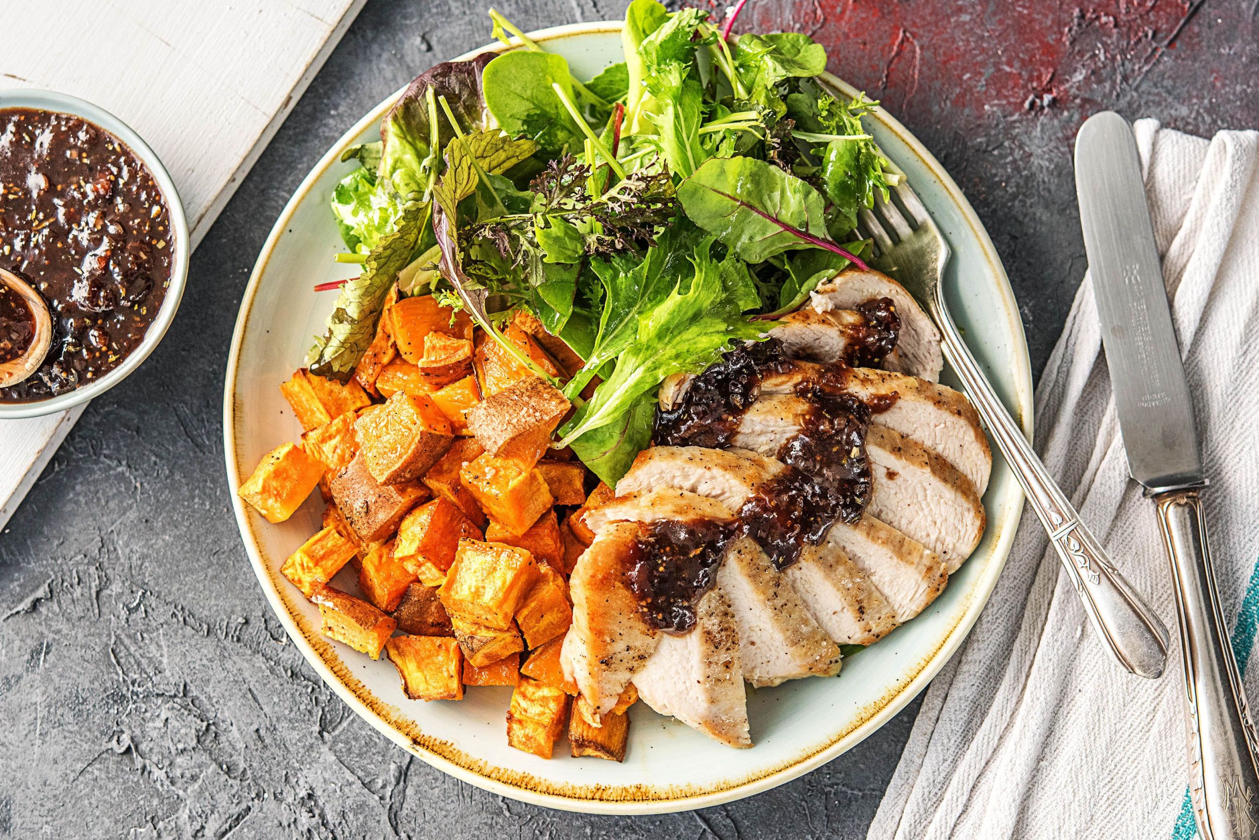 Fresh Fig Recipes Healthy
 Balsamic Fig Chicken with Sweet Potatoes and Mixed Greens