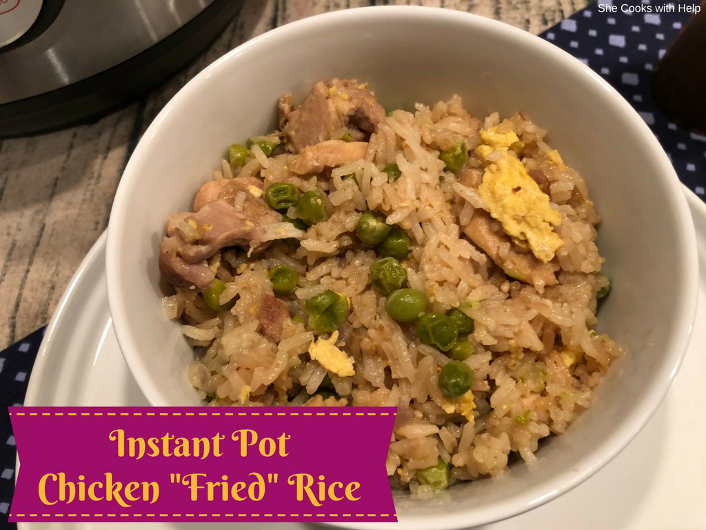Fried Chicken In Instant Pot
 Chicken "Fried" Rice Instant Pot Recipe She Cooks With