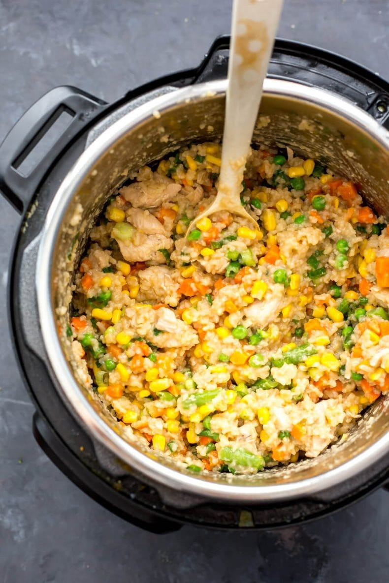 Fried Chicken In Instant Pot
 Instant Pot Chicken Fried Rice Meal Prep Bowls The Girl
