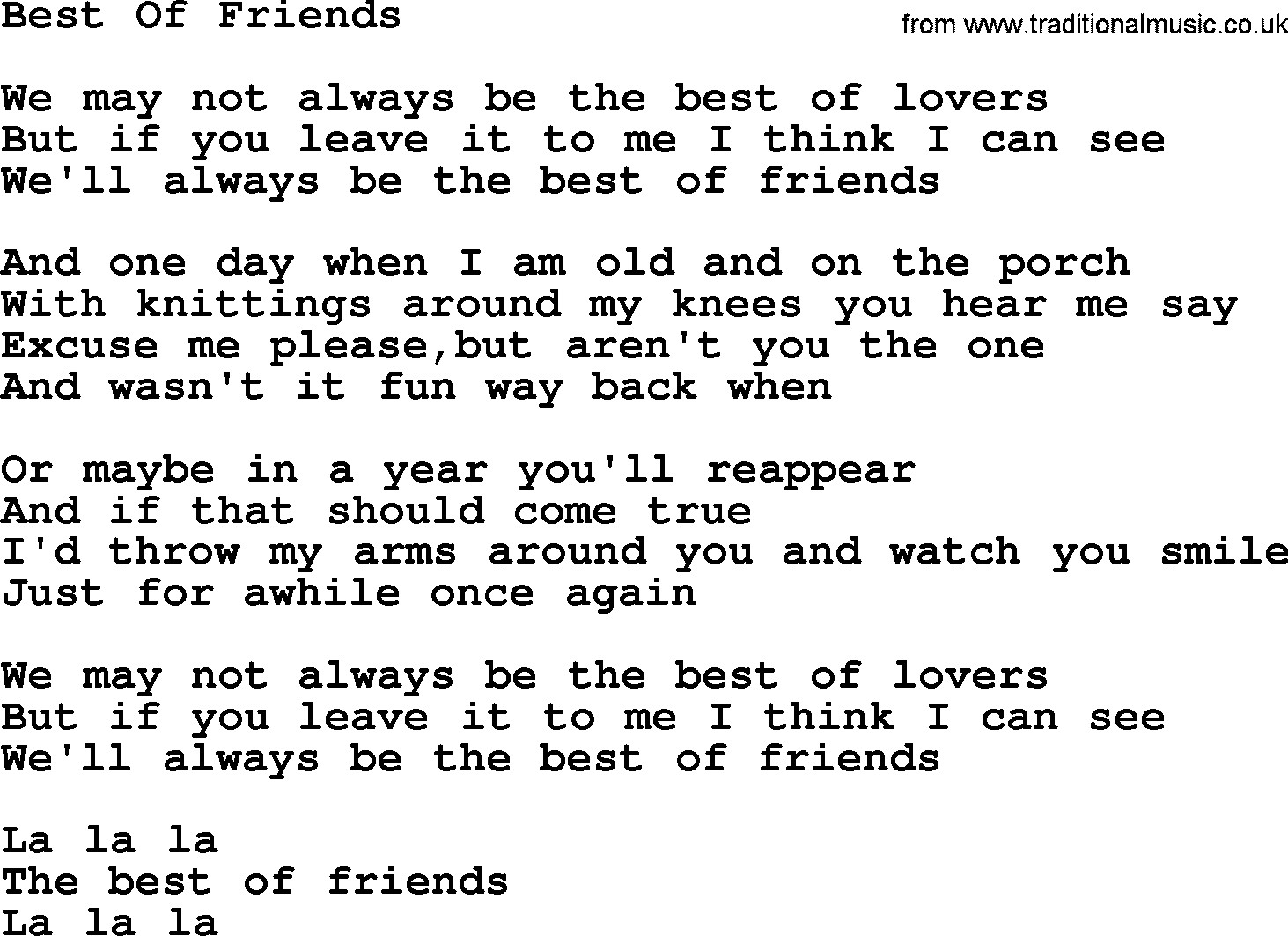 Friendship Lyrics Quotes
 friendship songs DriverLayer Search Engine