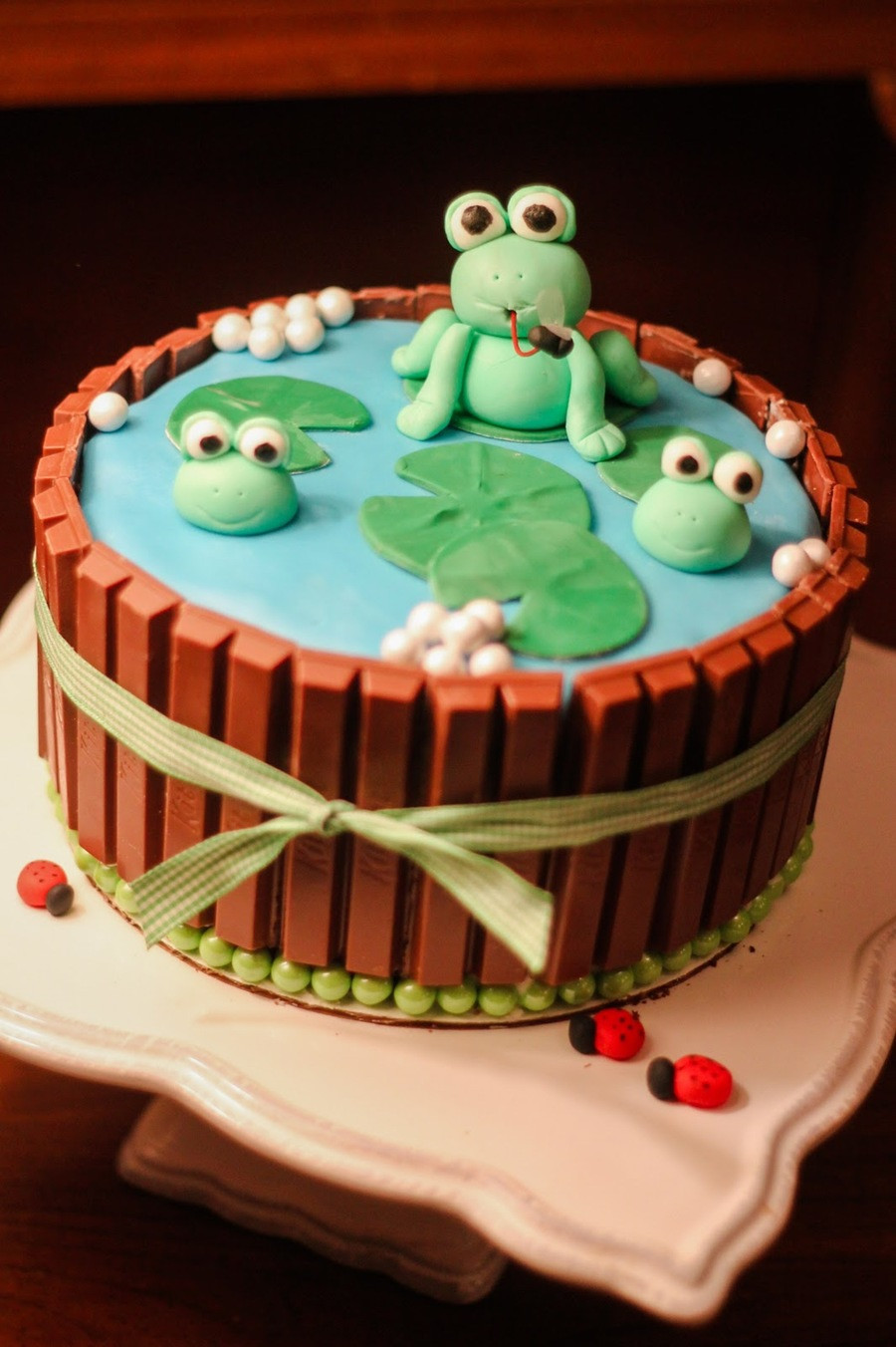Frog Birthday Cake
 Frogs In The Pond CakeCentral