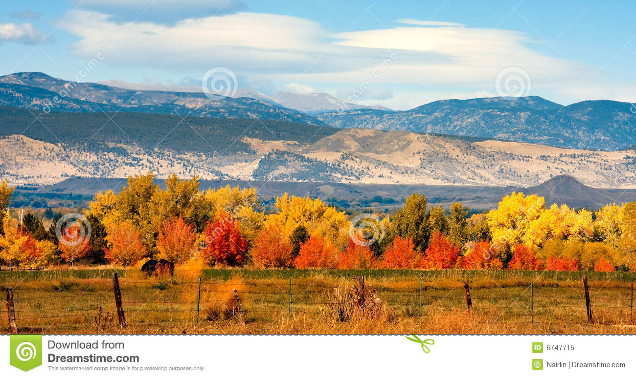 Front Range Landscape
 Autumn Colorado Front Range Stock Image Image of front