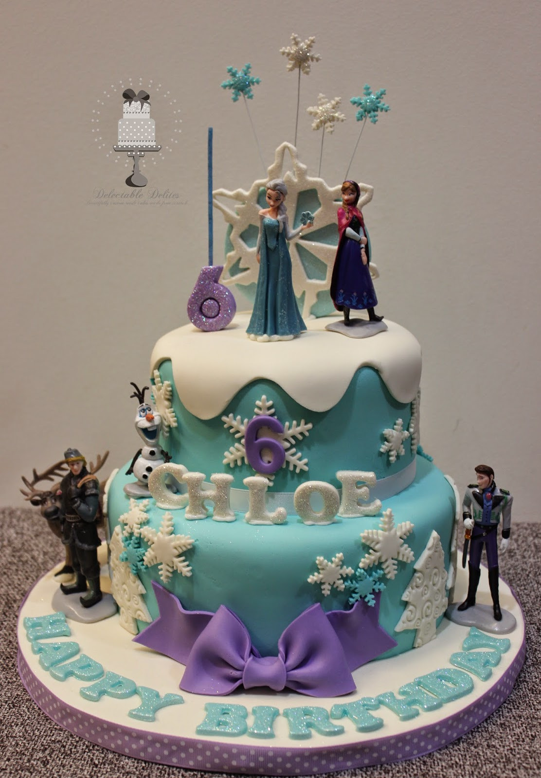 Frozen Birthday Cake Images
 Delectable Delites Frozen cake for Chole s 6th birthday