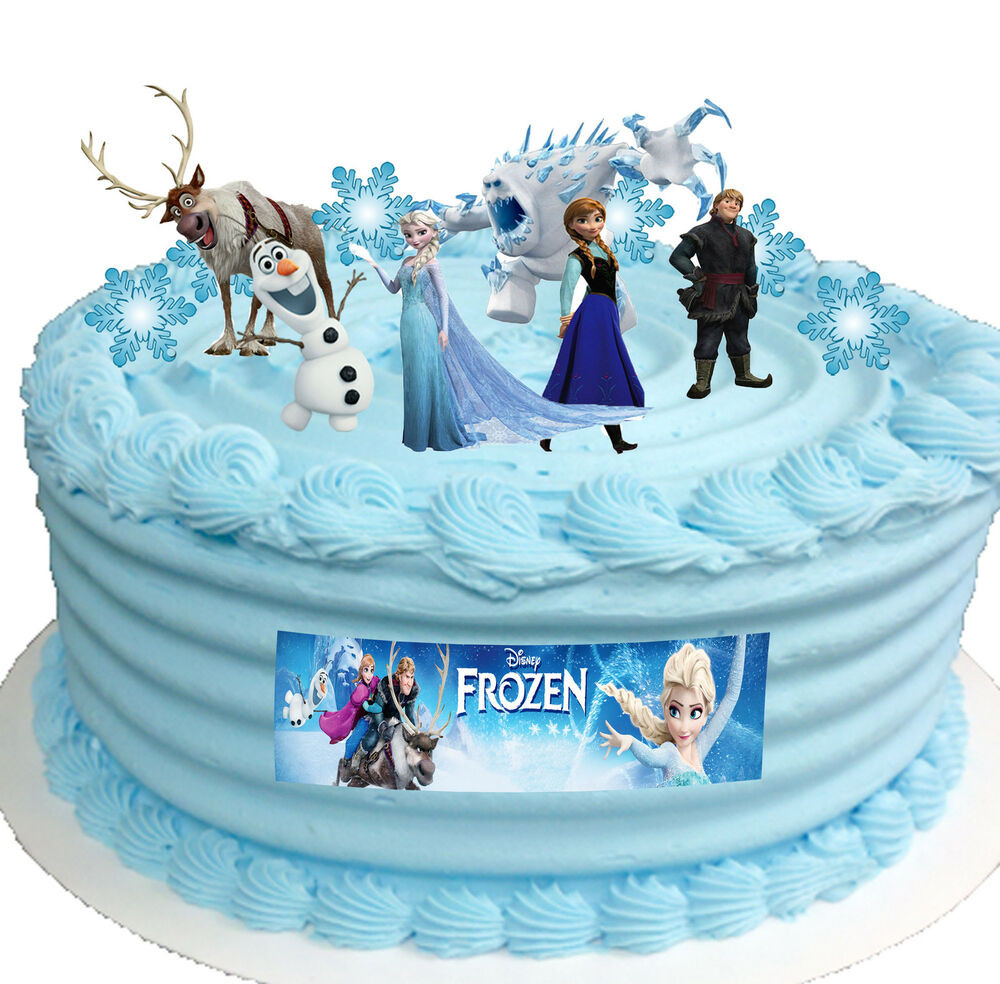 Frozen Birthday Cake Topper
 Frozen Disney Elsa Birthday Party Cup Cake Toppers STAND