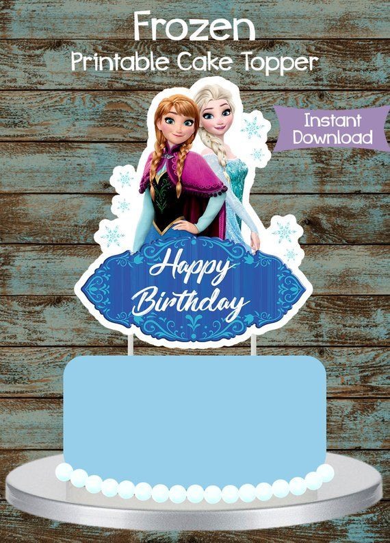 Frozen Birthday Cake Topper
 Printable Frozen Topper Frozen Cake Topper Frozen