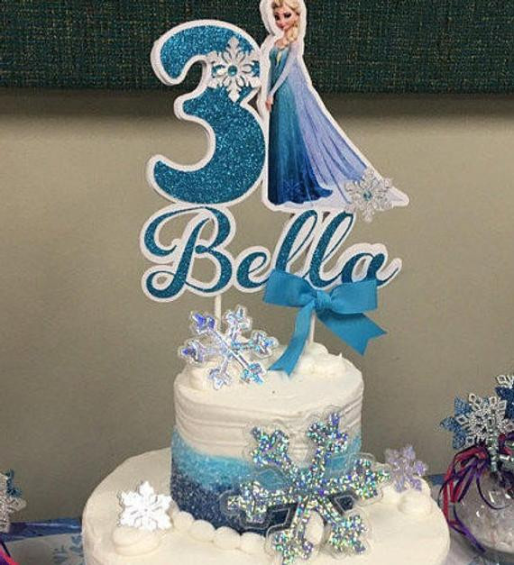 Frozen Birthday Cake Topper
 Frozen cake topper Frozen inspired party Frozen birthday