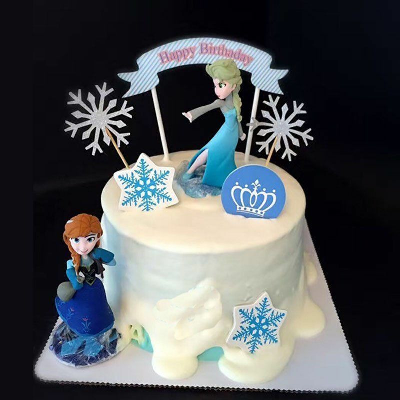 Frozen Birthday Cake Topper
 Disney Frozen Anna Elsa Cake Topper Figure Statue Birthday