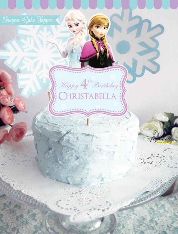 Frozen Birthday Cake Topper
 Frozen Cake Topper for Frozen Birthday Party Personalized