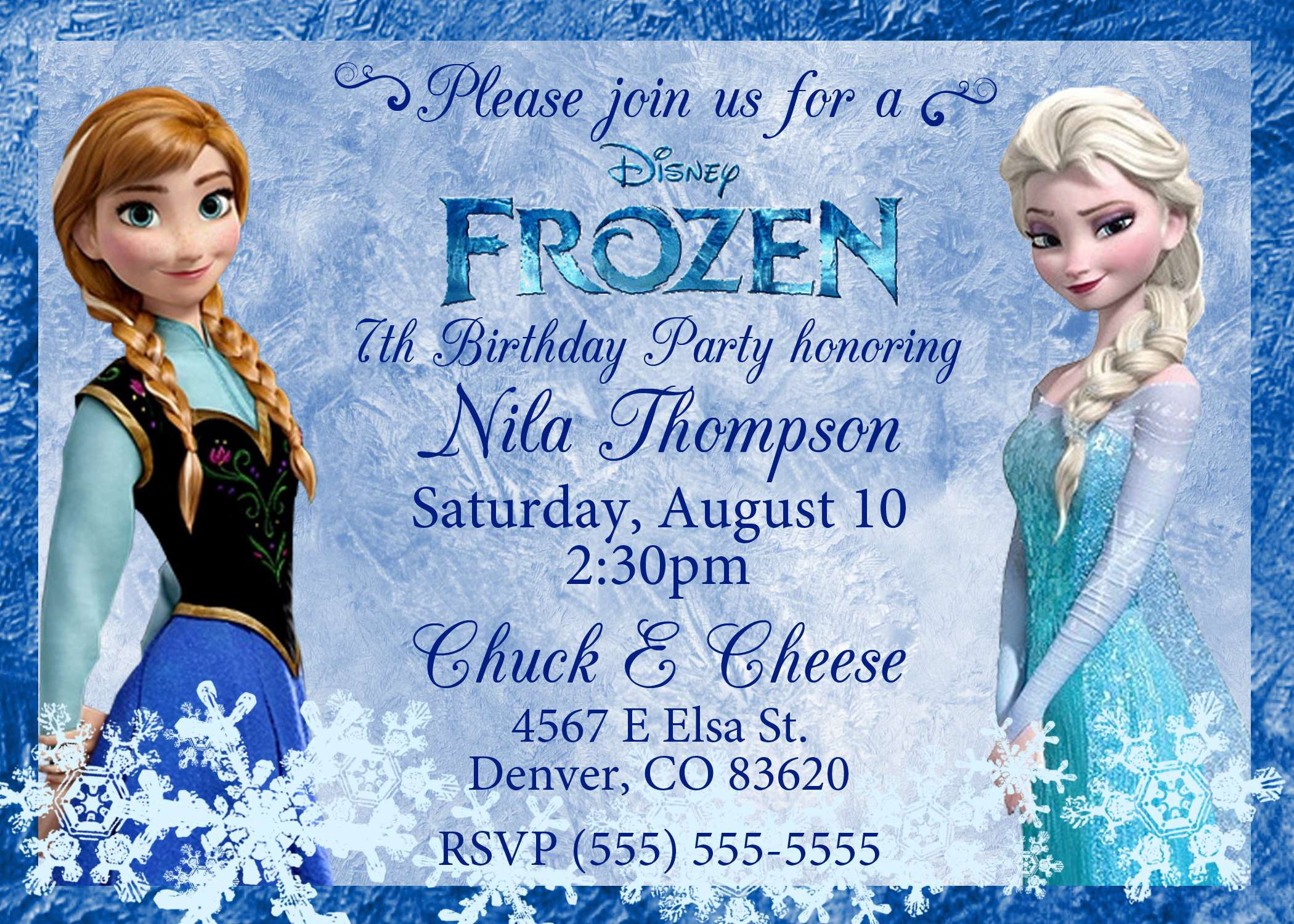 Frozen Birthday Cards
 Frozen birthday invitations frozen birthday invitations