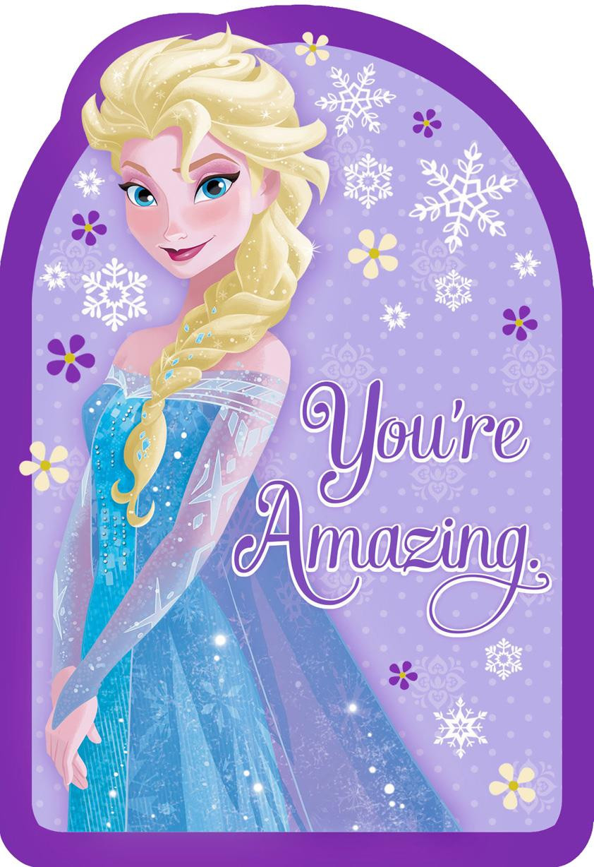 Frozen Birthday Cards
 Frozen Queen Elsa You re Amazing Birthday Card Greeting