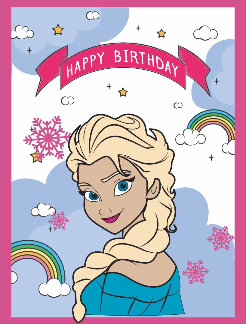 Frozen Birthday Cards
 7 Best of Disney Frozen Printable Birthday Cards