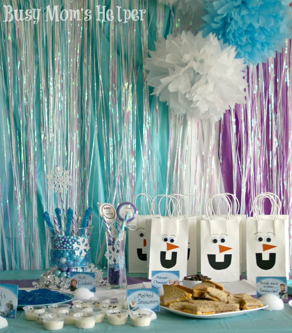 Frozen Birthday Decorations
 Frozen Birthday Party Busy Mom s Helper