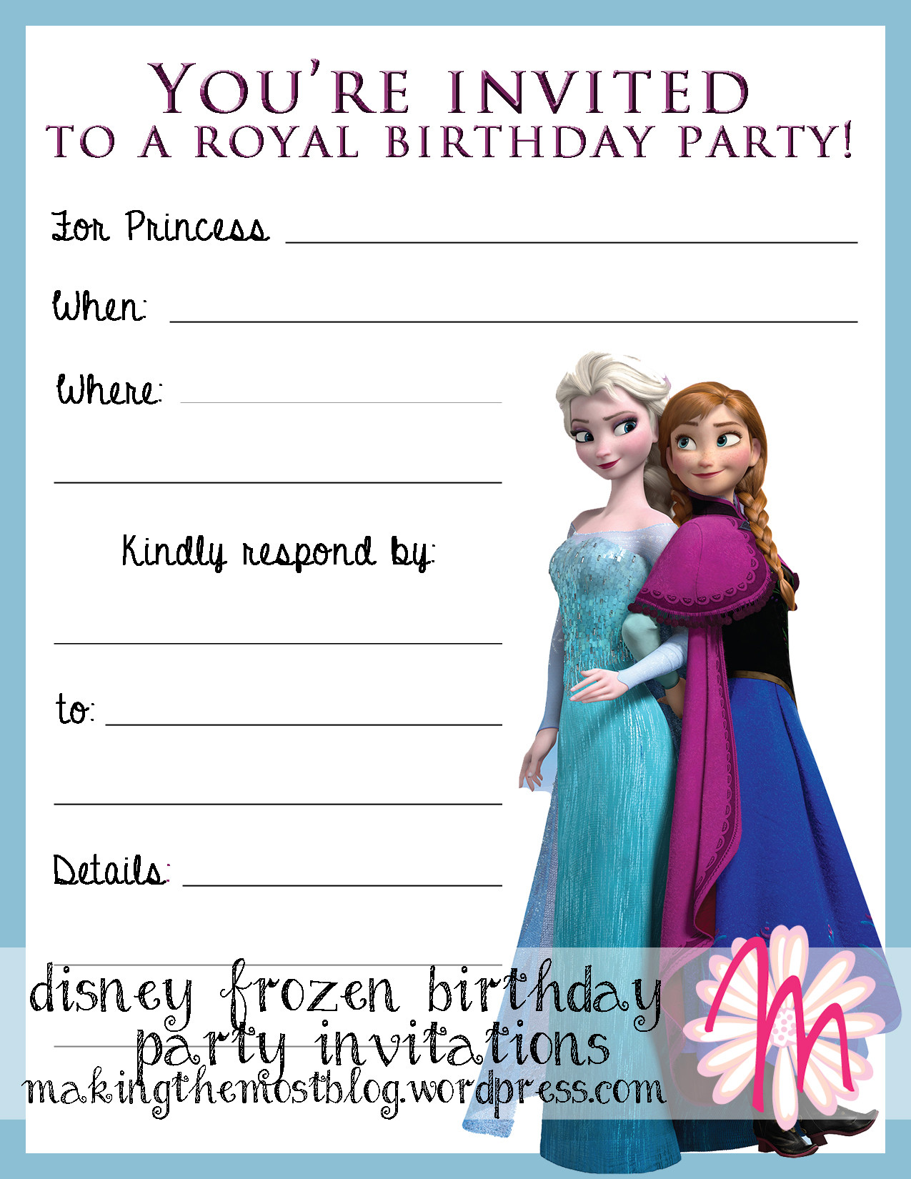 Frozen Birthday Invitations
 301 Moved Permanently