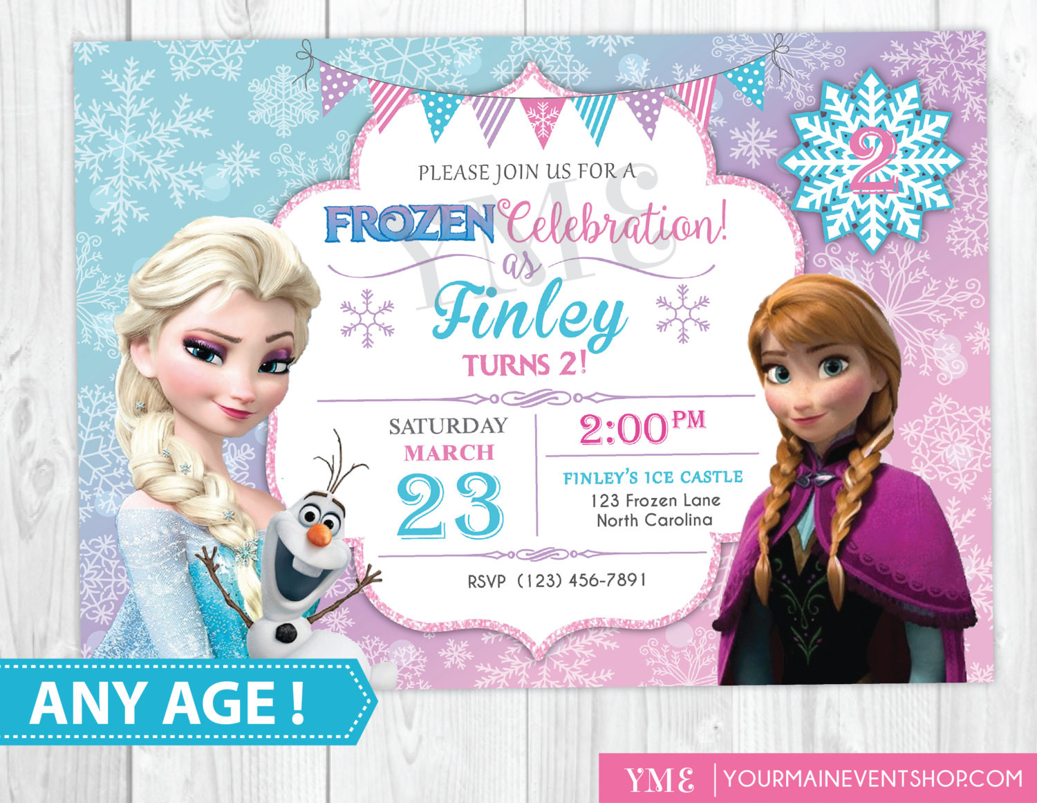 Frozen Birthday Invitations
 Frozen Birthday Invitation Printable Frozen Invitation