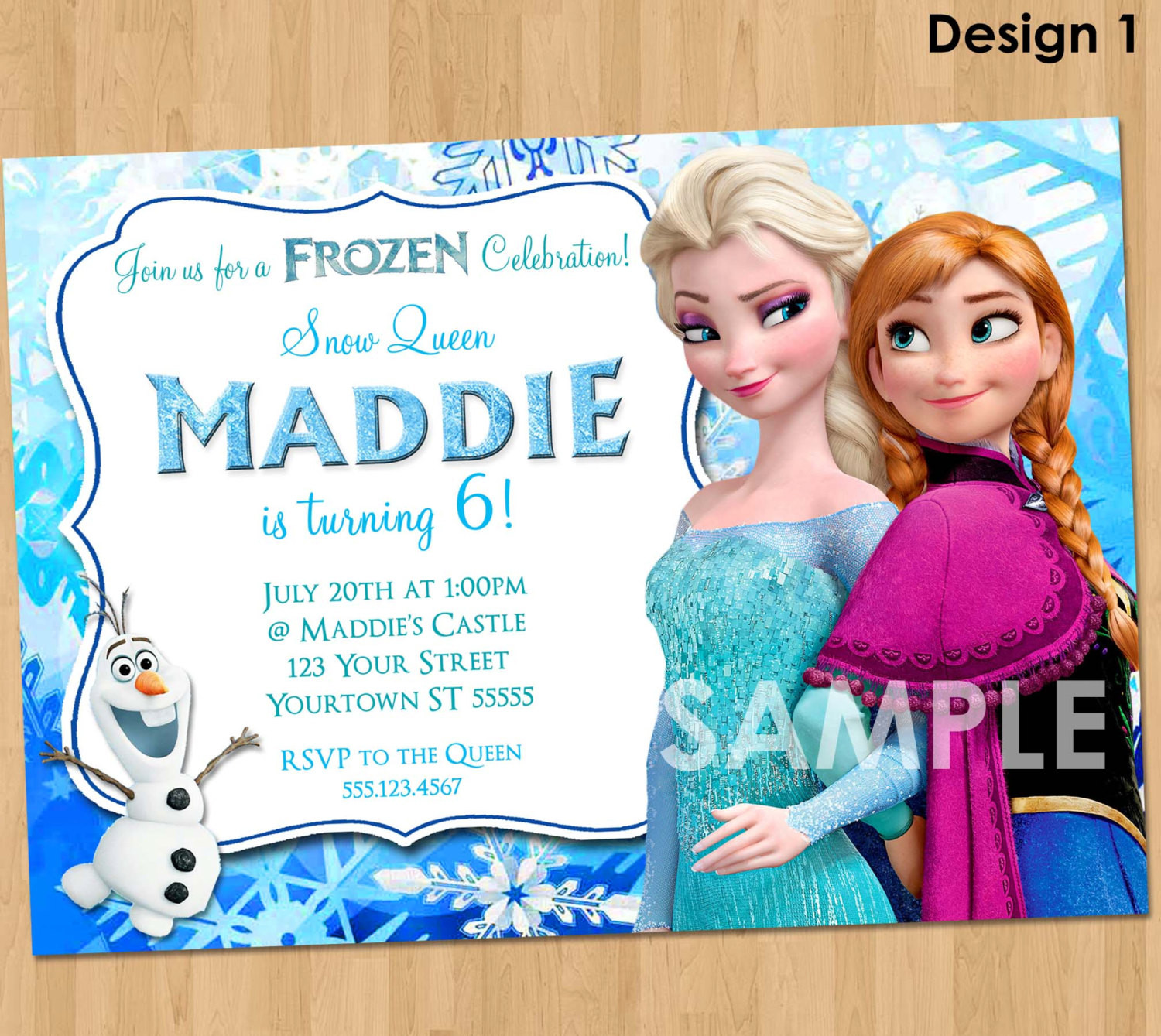 Frozen Birthday Invitations
 Frozen Invitation Frozen Birthday Invitation Disney Frozen
