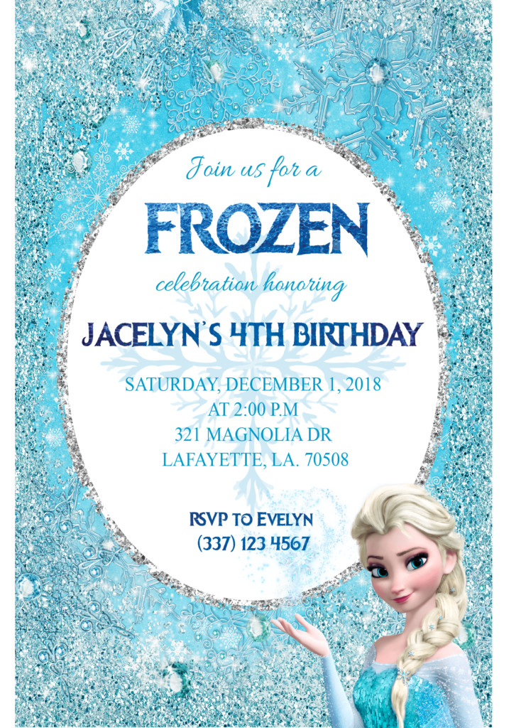 Frozen Birthday Invitations
 Frozen Birthday Invitation Printable
