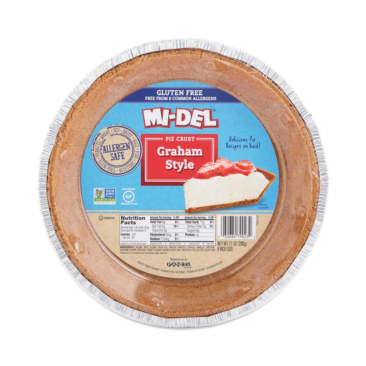 Frozen Gluten Free Pie Crusts
 Graham Style Gluten Free Pie Crust by Midel Thrive Market